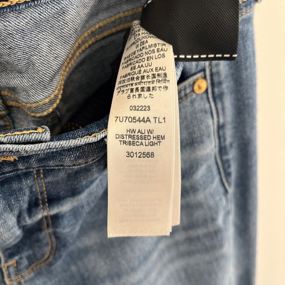 7 for all Mankind- mid-rise ALI jean, Tribecca light wash - Picture 5 of 5